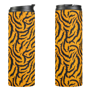 Bouteilles Isothermes Gras Tiger Stripes Motif en orange et noir