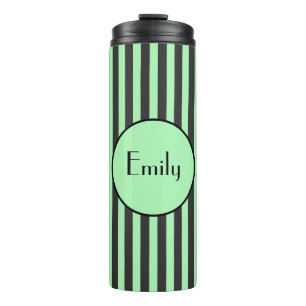 Bouteilles Isothermes Gras vert et noir Grille personnalisée