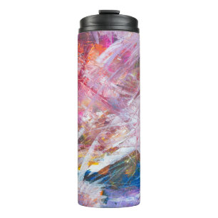 Bouteilles Isothermes Gravure multicolore peinture abstraite