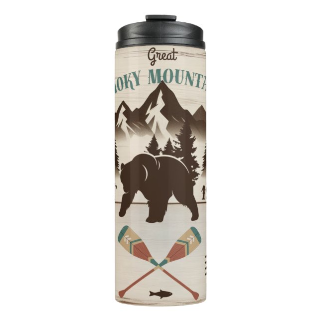 Bouteilles Isothermes Great Smoky Mountains, TN ours (Devant)