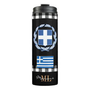 Bouteilles Isothermes Grèce patriotique voyage Mug, drapeau grec