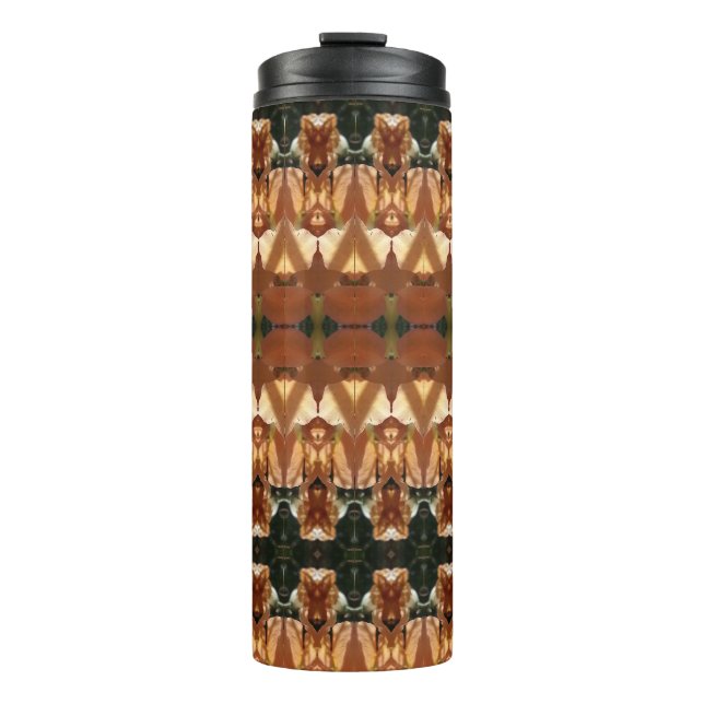 Bouteilles Isothermes Green & Amber Ikat (Devant)
