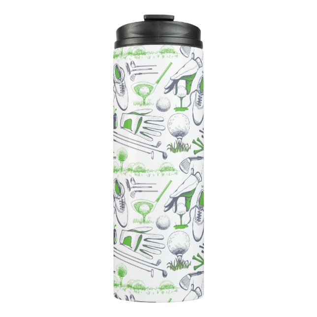 Bouteilles Isothermes Green Golf Icons Motif (Devant)
