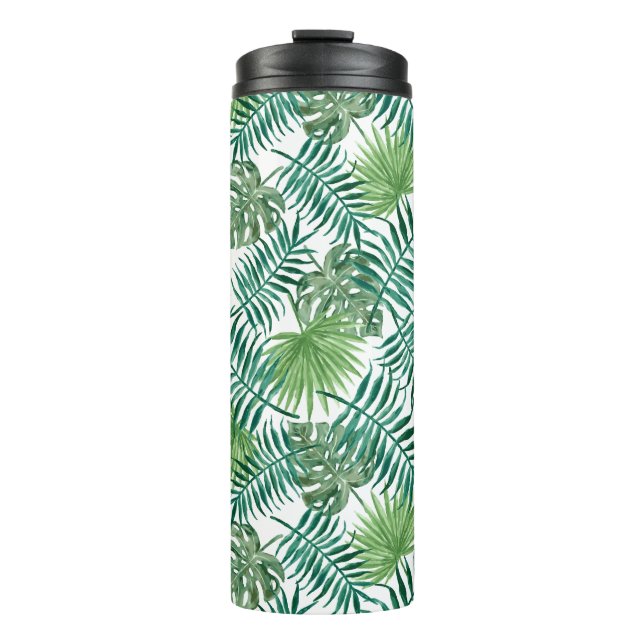Bouteilles Isothermes Green Tropical Exotic Botanic Palm Tree Feuilles (Devant)