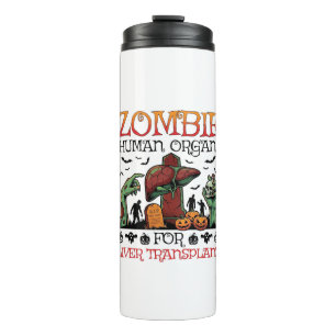 Bouteilles Isothermes Greffe de foie d'organes humains de zombie Hallowe