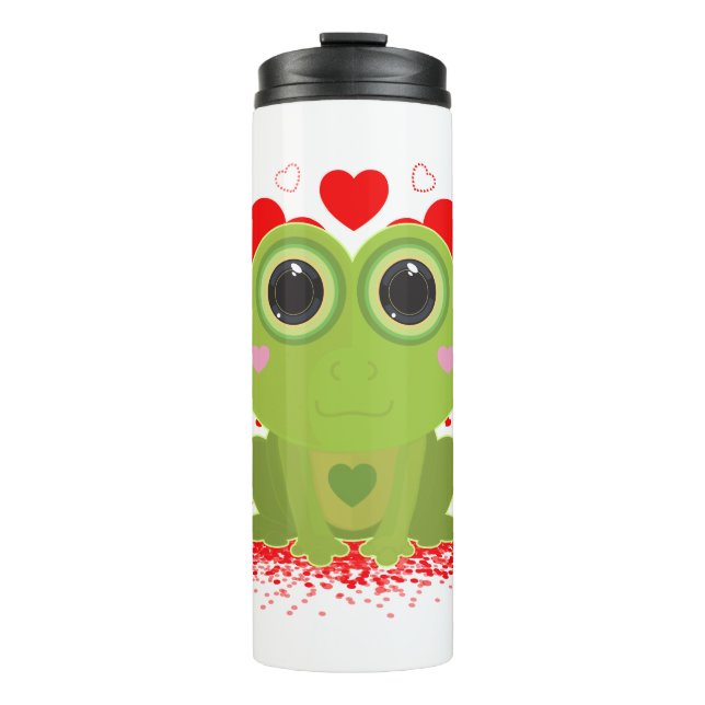 Bouteilles Isothermes Grenouille de la Saint-Valentin (Devant)