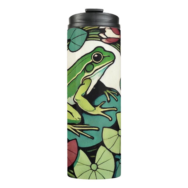 Bouteilles Isothermes Grenouille sur Lilypads (Devant)