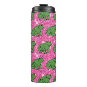 Bouteilles Isothermes Grenouille verte Amphibiens Animaux Paillettes ros
