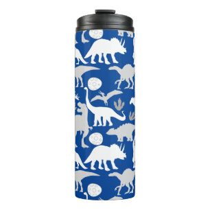 Bouteilles Isothermes Grey Dino Motif L Blue BG