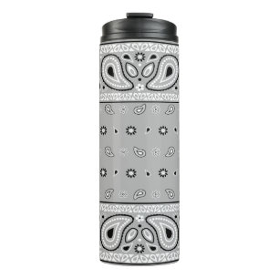 Bouteilles Isothermes Grey Grey Bandana Paisley Country Hip hop Cowboy