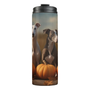 Bouteilles Isothermes Greyhound Chiot Automne Citrouille de plaisir