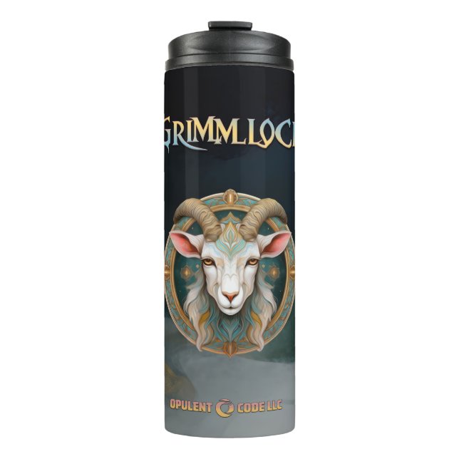 Bouteilles Isothermes Grimmloch Goat Emblem Fantasy RPG (Devant)