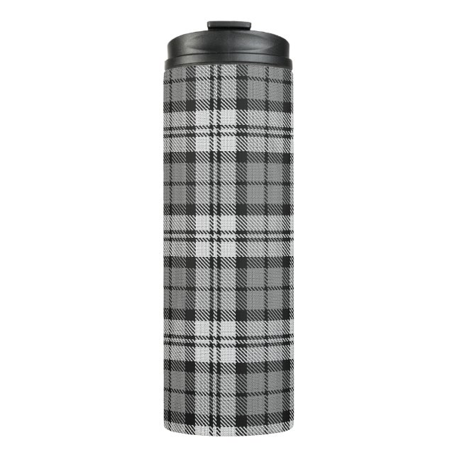 Bouteilles Isothermes Gris Blackwatch Tartan Design Plaid (Devant)