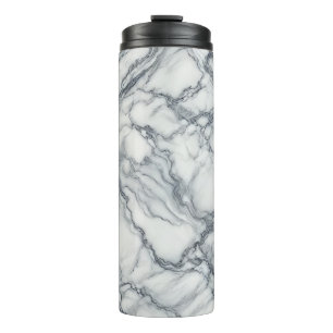 Bouteilles Isothermes Gris Chic & Aspect Marbre Blanc Glamour