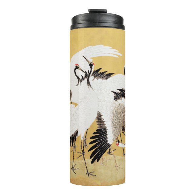 Bouteilles Isothermes Grues d'horloges japonaises Vintage Bird Rich Clas (Devant)