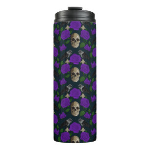 Bouteilles Isothermes Grungy gothique foncé Vins Roses Corbeau crâne vio