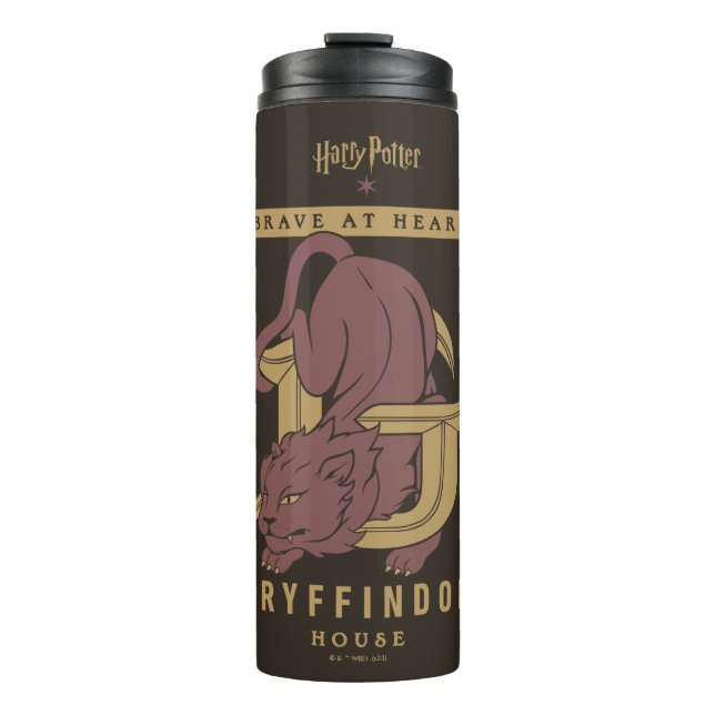 Bouteilles Isothermes GRYFFINDOR™ Maison Brave au coeur (Devant)