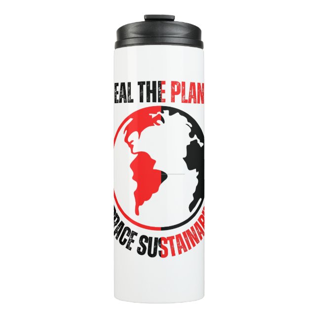 Bouteilles Isothermes Guérir la planète, embrasser la durabilité (Devant)