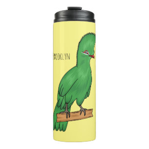 Bouteilles Isothermes Guinée turaco bird cartoon