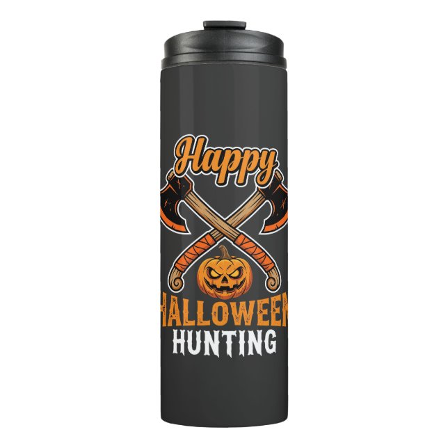 Bouteilles Isothermes Hache croisée de chasse Halloween Jack O Lantern (Devant)