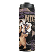 HALLOWEEN BÉBÉ WEREWOLF ET DRAGON Tumbler Thermal