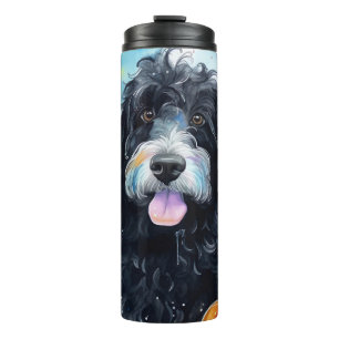 Bouteilles Isothermes Halloween Bernedoodle Avec La Peur Citrouille