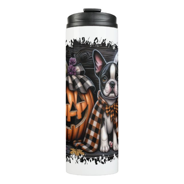 Bouteilles Isothermes Halloween Boston Terrier Dog (Devant)