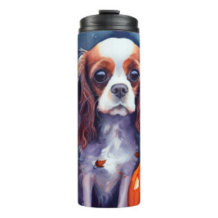 Bouteilles Isothermes Halloween Cavalier King Charles Citrouille espagno