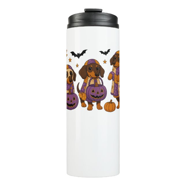 Bouteilles Isothermes Halloween Dachshund Chien Ghost (Devant)
