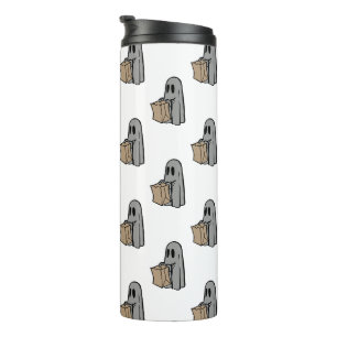 Bouteilles Isothermes Halloween, Gentil Fantôme Gris, Trick Or Treat, Ho
