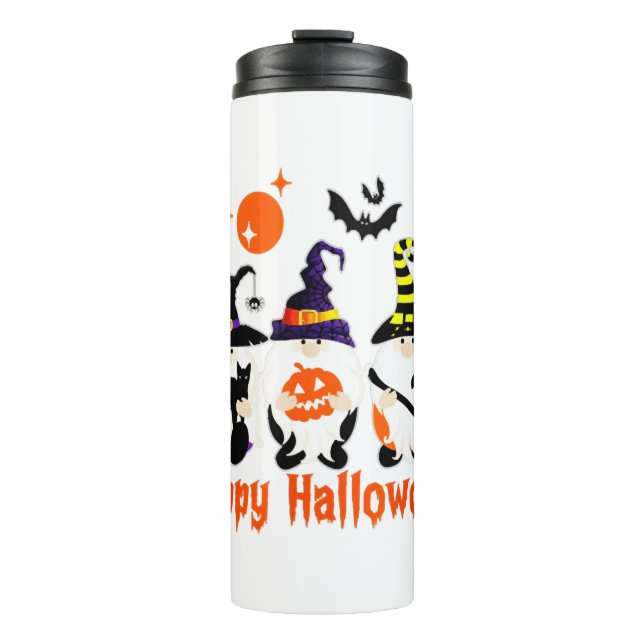 Bouteilles Isothermes Halloween Gnomes mignonne Automne Citrouille Autom (Devant)