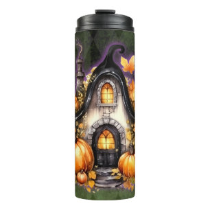 Bouteilles Isothermes Halloween Gothique Automne Fée Cottage Vert Jacqua