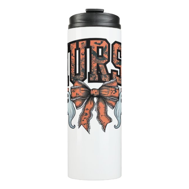 Bouteilles Isothermes Halloween Infirmière Scary Coquette Bow Classic T- (Devant)