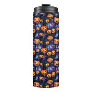Bouteilles Isothermes Halloween Jack-O-Lanterns Orange Citrouille