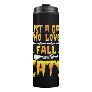 Bouteilles Isothermes Halloween Just A Girl Who Loves Fall And Cats