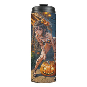 Bouteilles Isothermes Halloween Monster Jack-o-Lantern & Bat Vixen Girl