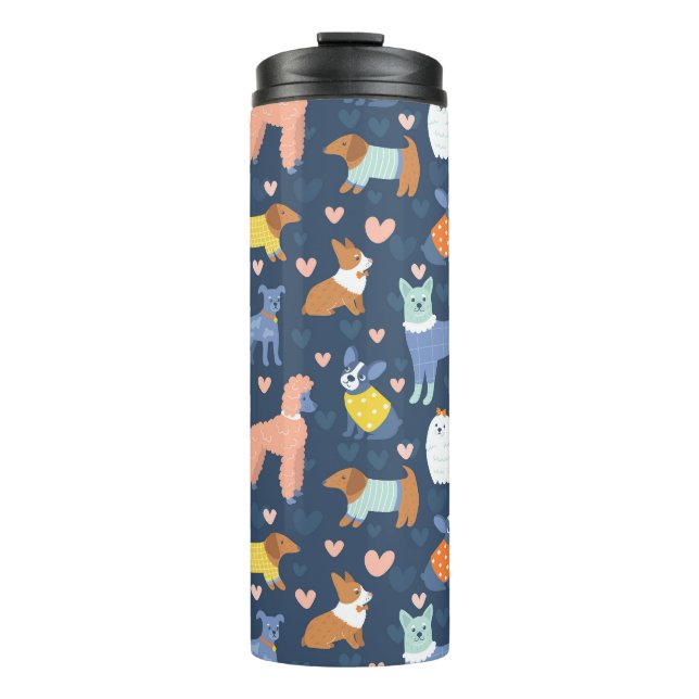 Bouteilles Isothermes Halloween Spiders Web : Motif sans couture (Devant)