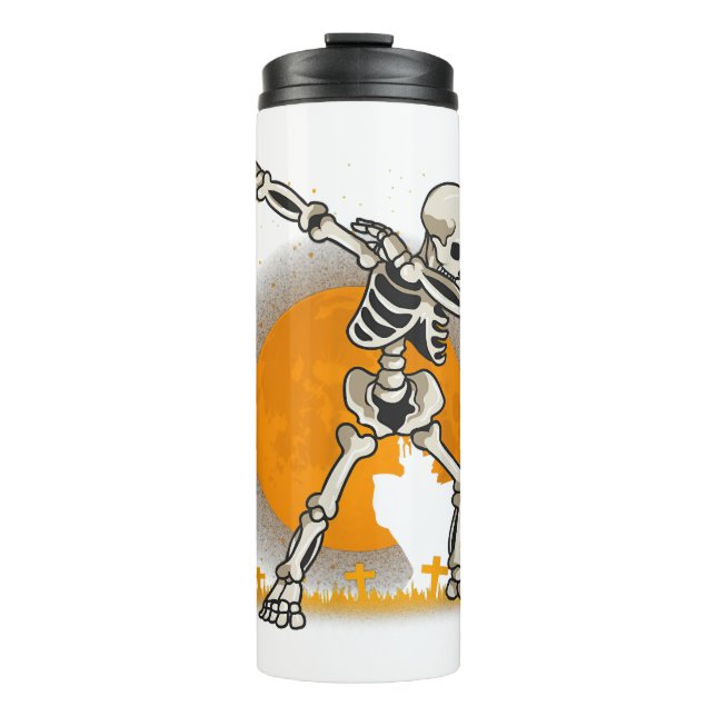 Bouteilles Isothermes Halloween squelettique (Devant)