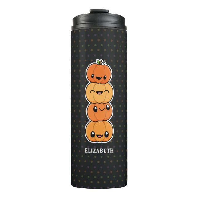 Bouteilles Isothermes Halloween Traite les Citrouilles (Devant)