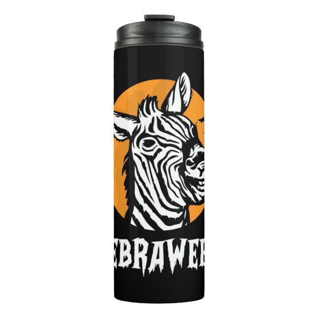 Bouteilles Isothermes Halloween Zebra (Devant)