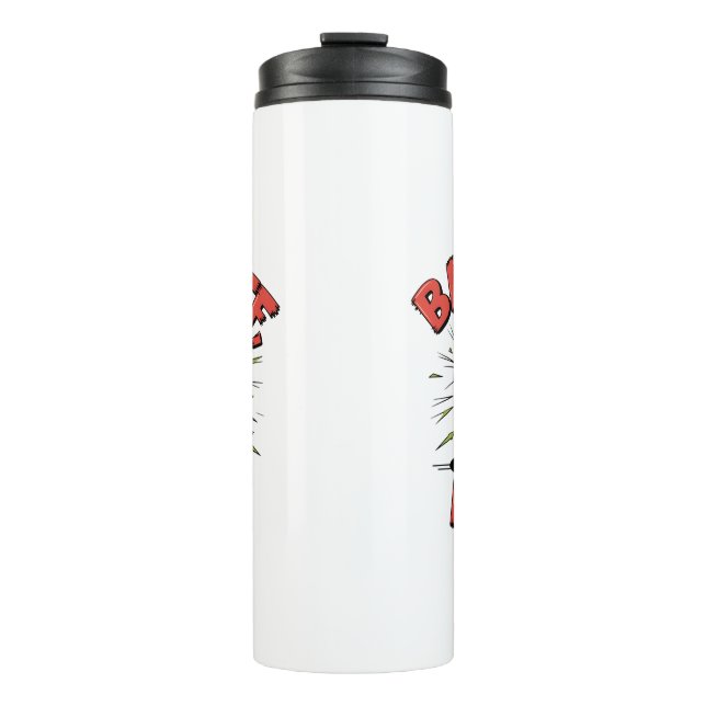 Bouteilles Isothermes Hamster Grumpy "Recule, je mord" Funky Sarcastique (Devant)