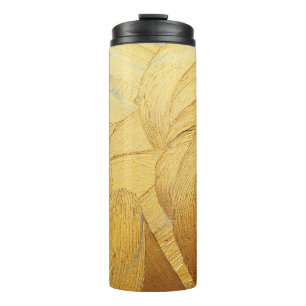 Bouteilles Isothermes Hand drawing paint gold brush stroke 