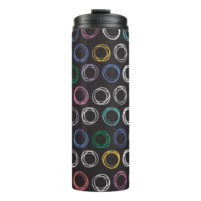 Bouteilles Isothermes Hand drawn pattern with brushed lines seamless pat (Devant)