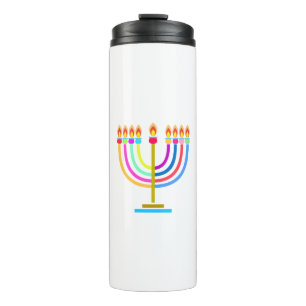Bouteilles Isothermes Hanoukka Menorah Lights Symbole de vacances