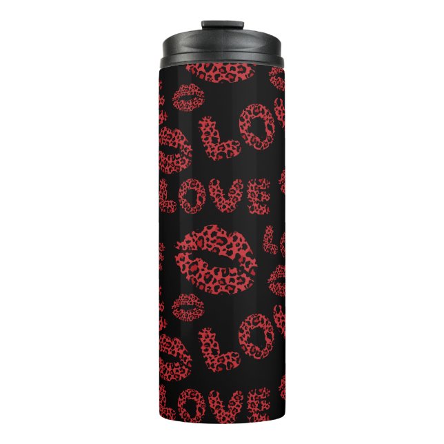 Bouteilles Isothermes Happy Valentine's Day Love Elegant Red &Black (Devant)