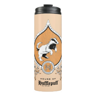 Bouteilles Isothermes HARRY POTTER™ | Délicat croquis HUFLEPUFF™ Crest