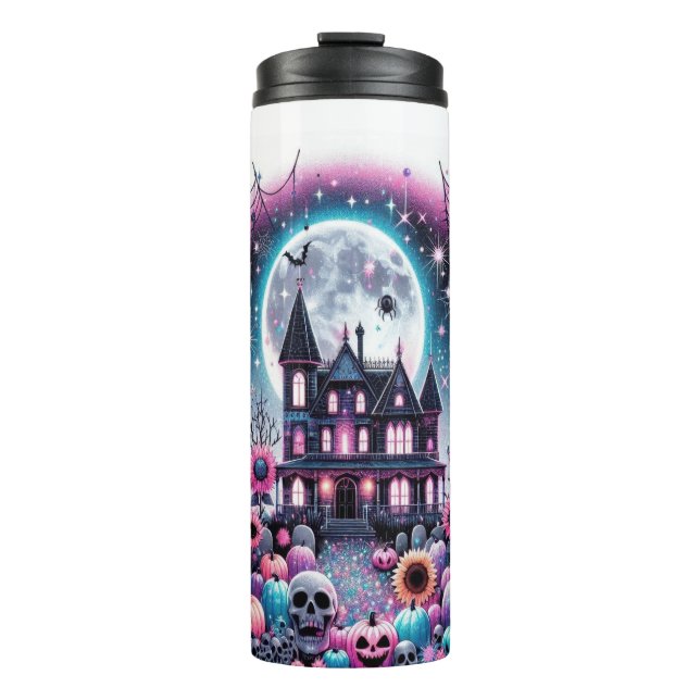 Bouteilles Isothermes Haunted House Halloween Thermal Tumbler (Devant)
