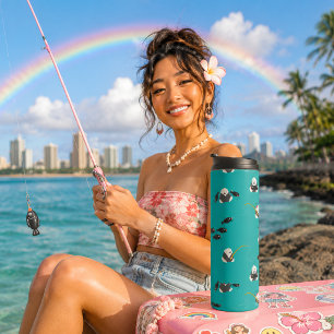 Bouteilles Isothermes Hawaii Kawaii Musubi Pêche