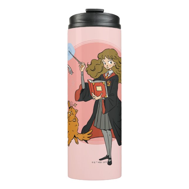 Bouteilles Isothermes Hermione et Crookshanks Wingardium Leviosa (Devant)