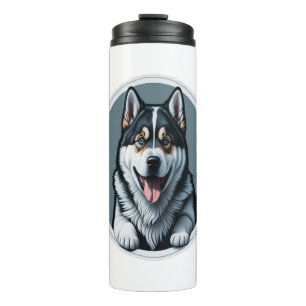 Bouteilles Isothermes heureux Alaskien Malamute Puppy